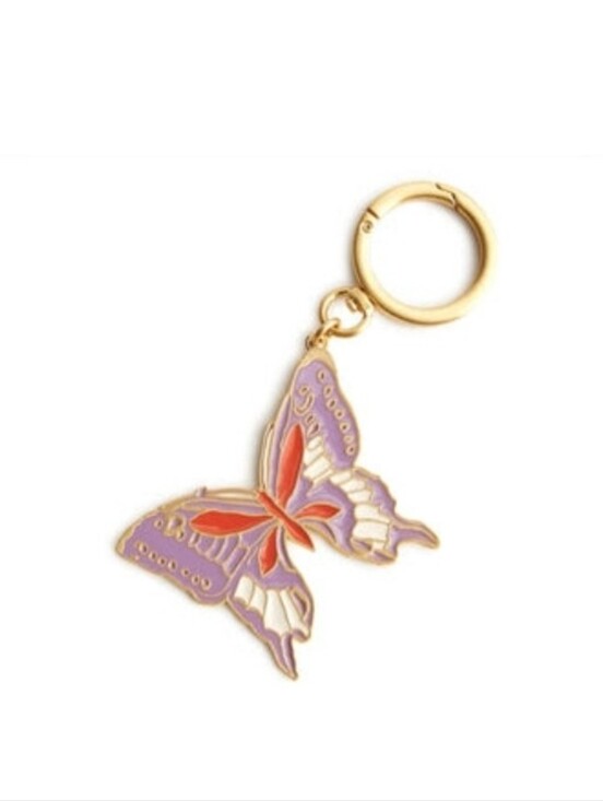 Vera Bradley Accessories - Vera Bradley Enamel Key Chain Butterfly